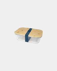 Boîte repas en verre 1000 ml à personnaliser - Bleu Hale