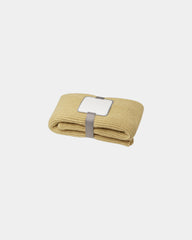 Couverture tricotée polyester recyclé 150 x 120 cm - Beige