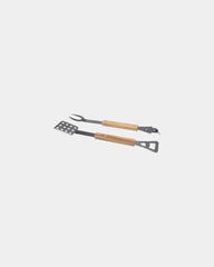 Set barbecue acier inoxydable recyclé à personnaliser - Naturel