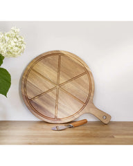 Ensemble pour pizza acacia à personnaliser - 2
