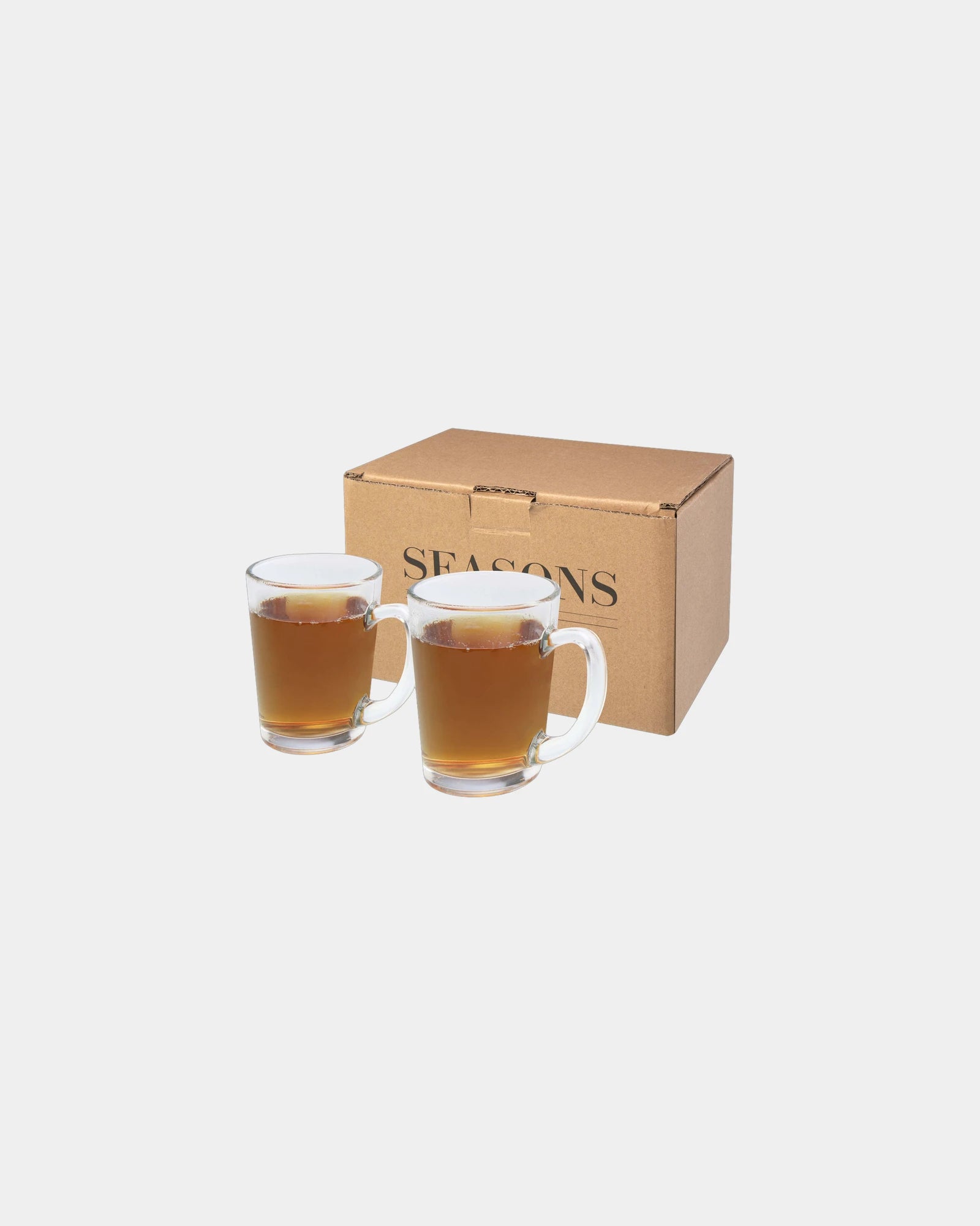 Ensemble de 2 verres à thé 310 ml à personnaliser - Translucide