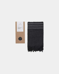 Tissu recyclé 85 x 175 cm à personnaliser - Noir