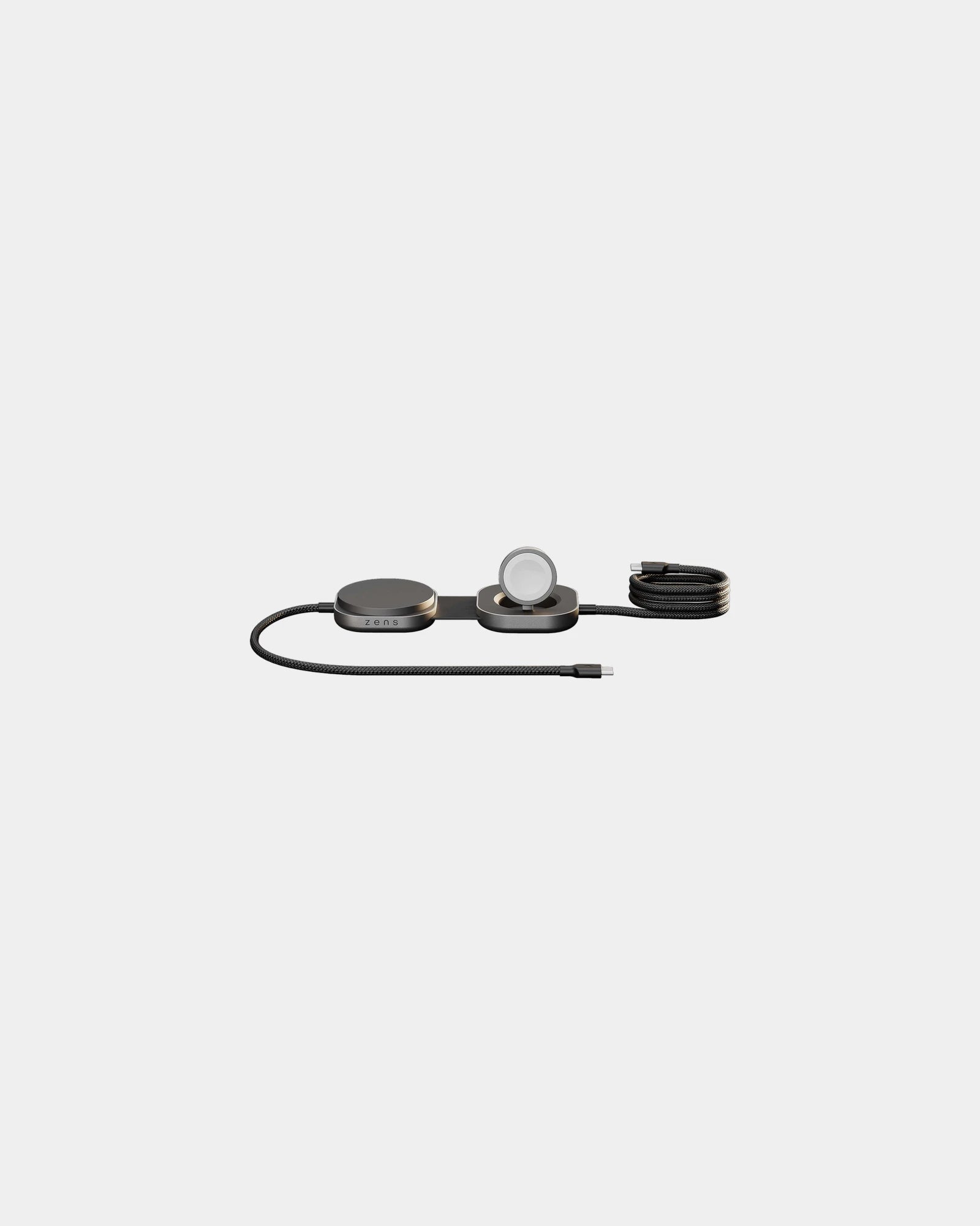 Câble de charge USB-C aluminium Zens Pro 3 à personnaliser - Noir