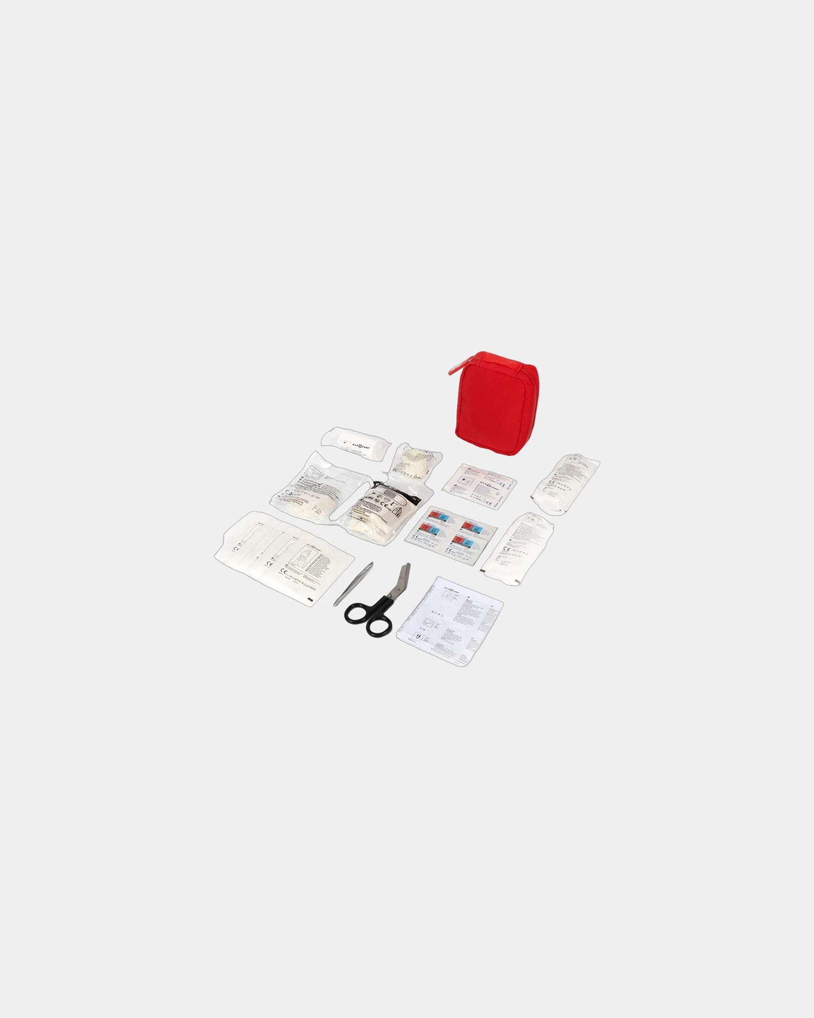 Kit de premiers secours nylon 59 pièces à personnaliser - Rouge
