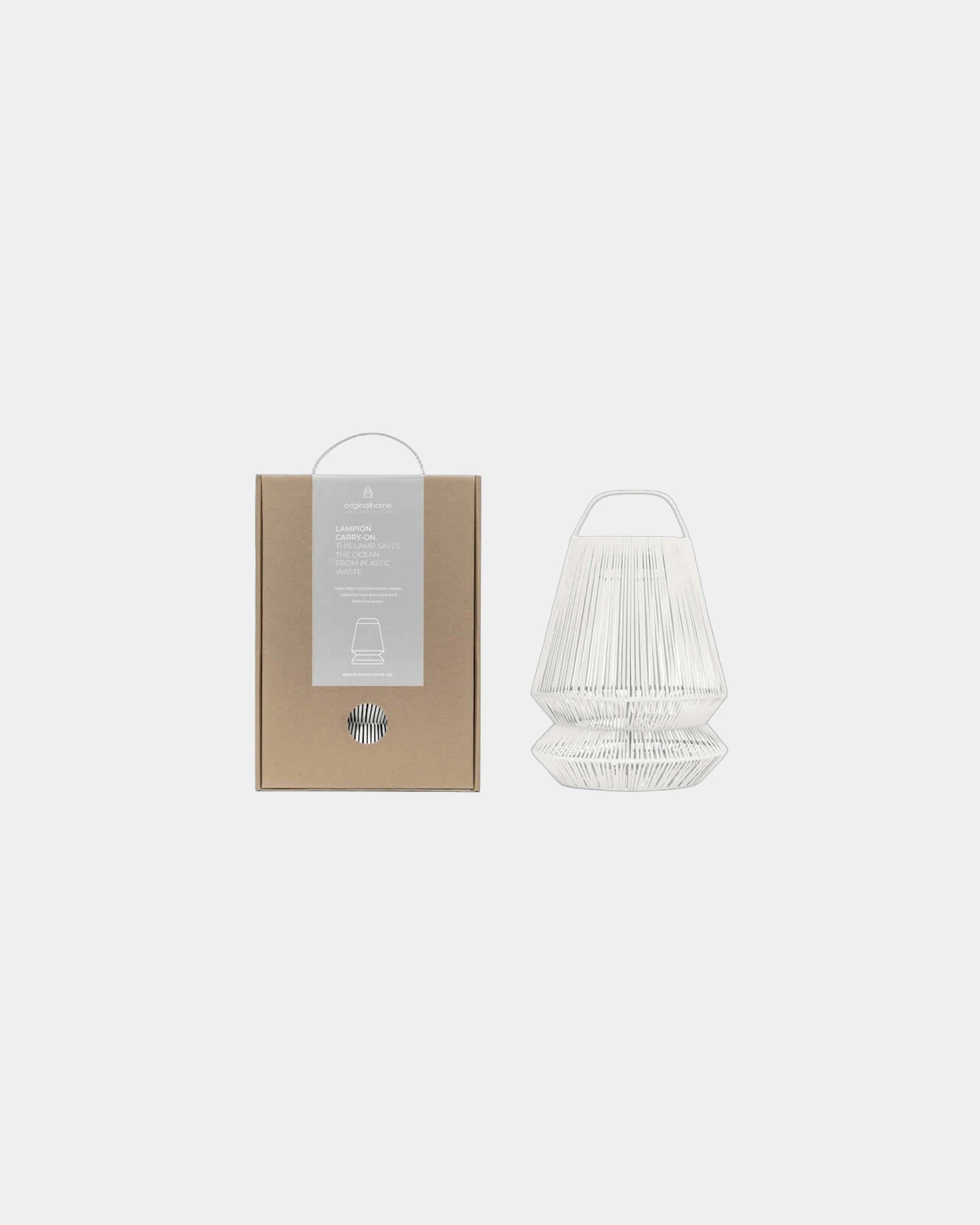 Abat jour portable recyclé à personnaliser - Gris Clair