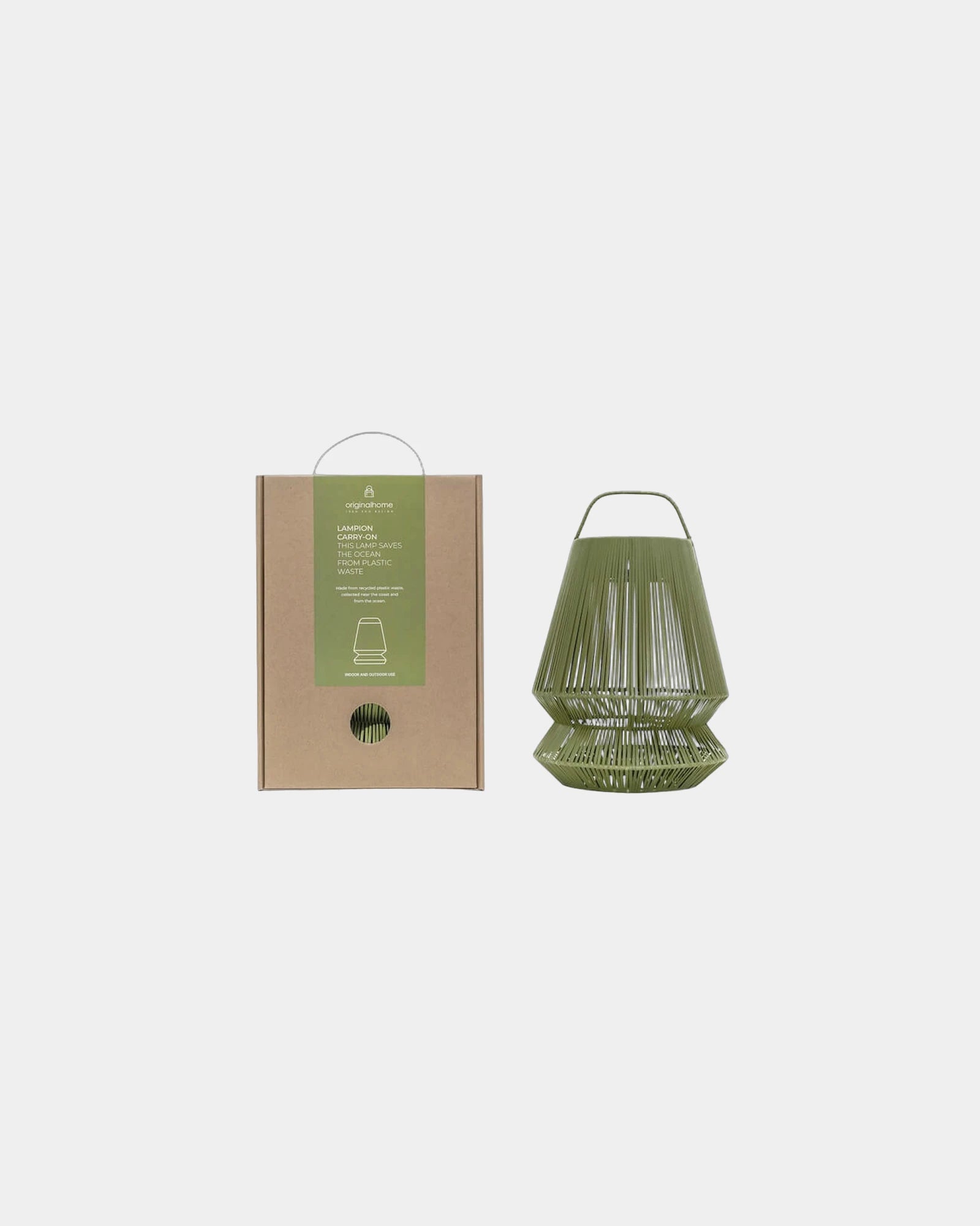 Abat jour portable recyclé à personnaliser - Vert