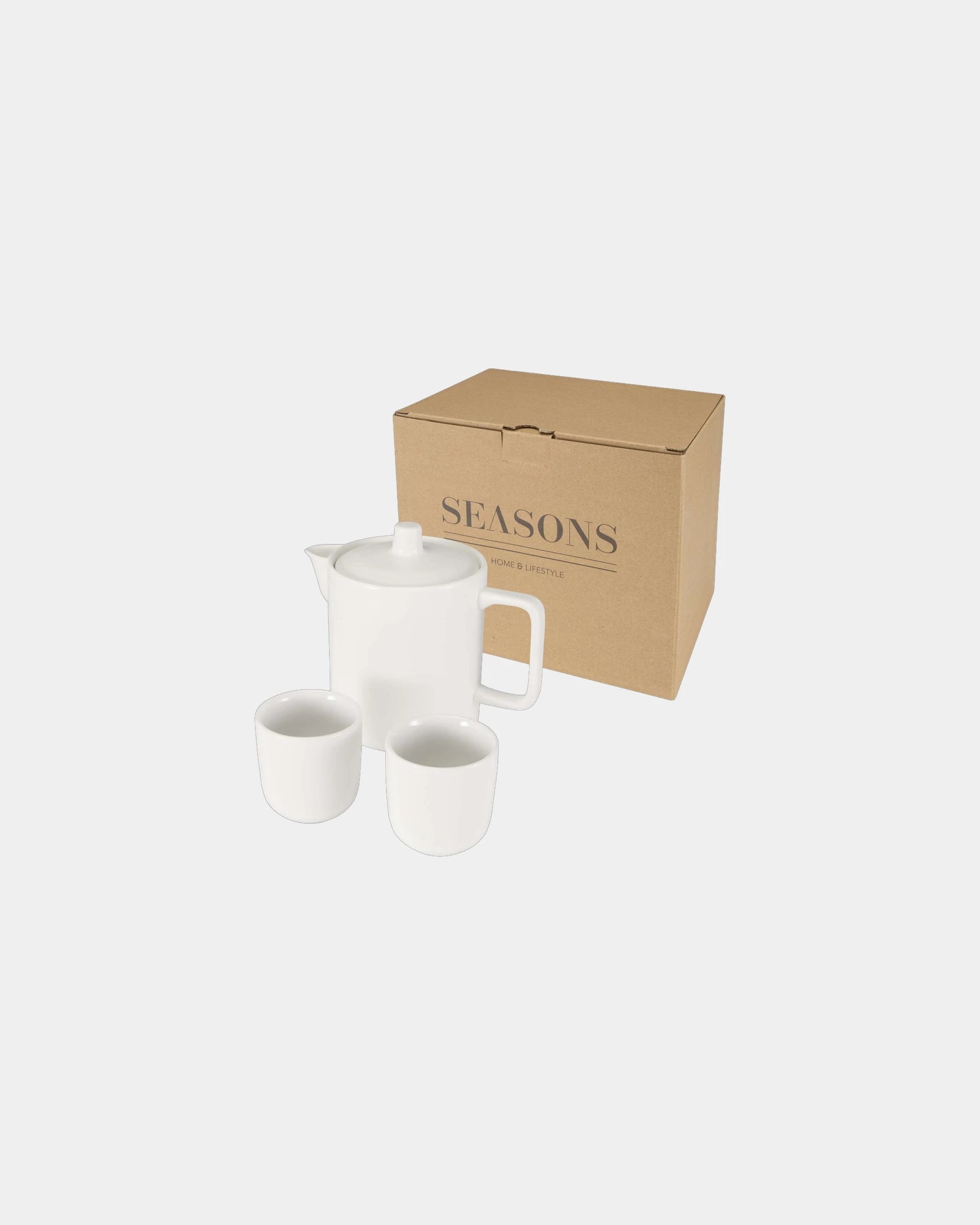 Service à thé céramique 600ml Suki à personnaliser - Blanc
