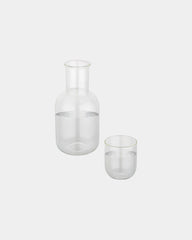 Ensemble carafe et tasse en verre à personnaliser - Translucide