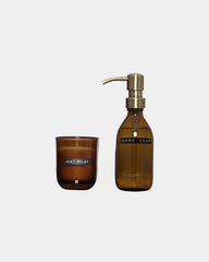 Distributeur de savon biodégradable 250 ml à personnaliser - Marron