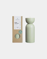 Bougie bio cire de palmiste à personnaliser - Vert Bruyère