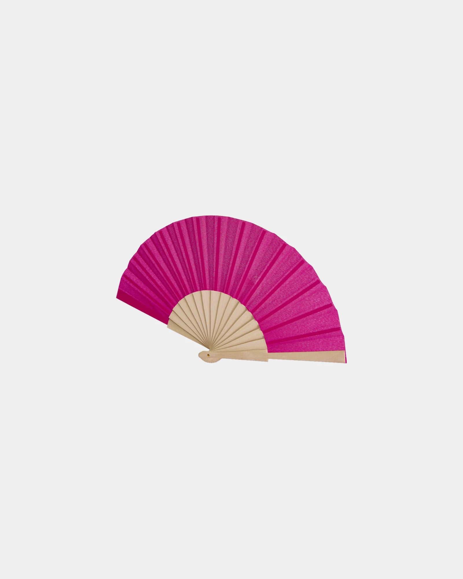 Éventail bois et polyester Manuela à personnaliser - Rose