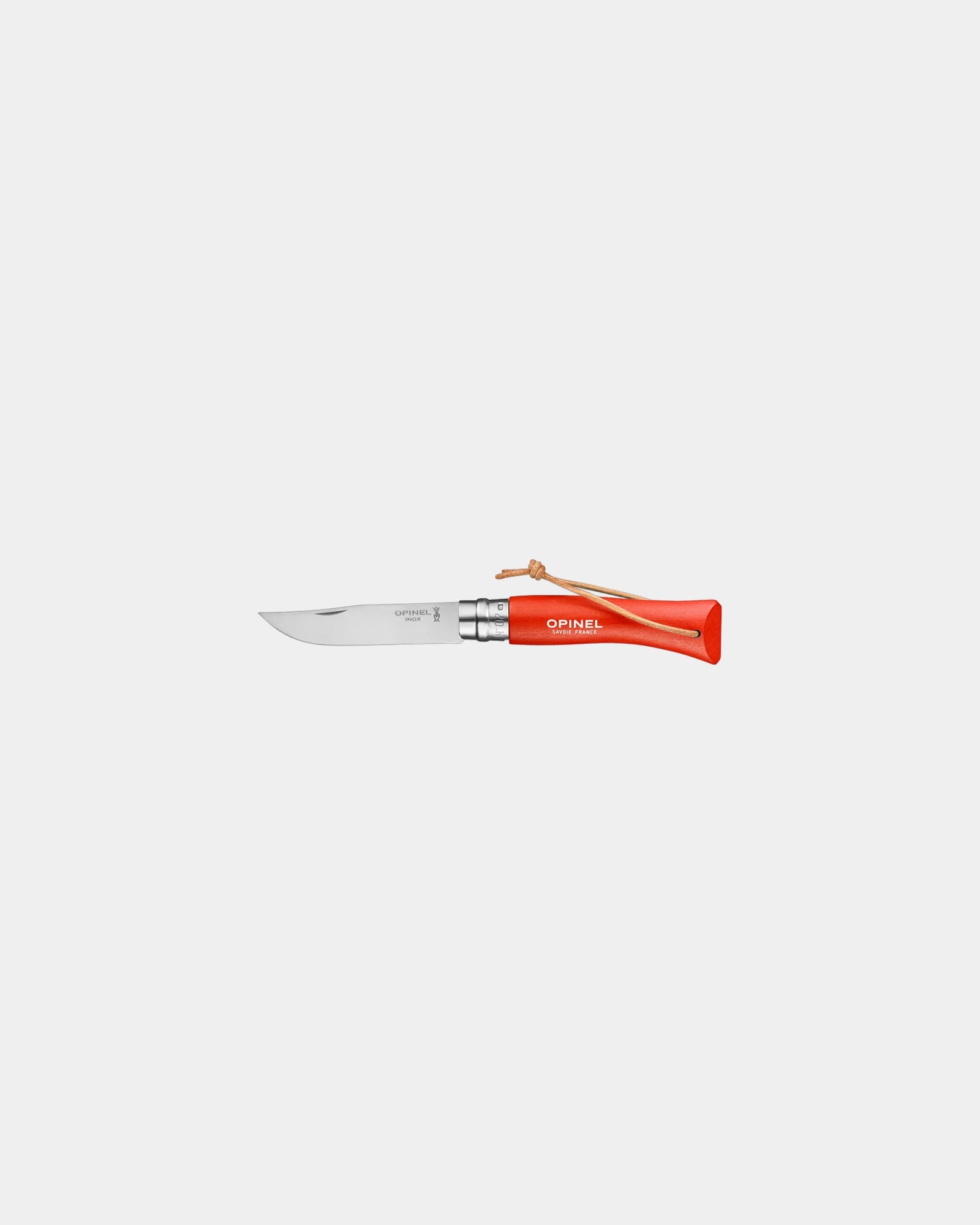 Couteau acier inoxydable Opinel N°06 Baroudeur à personnaliser - Orange