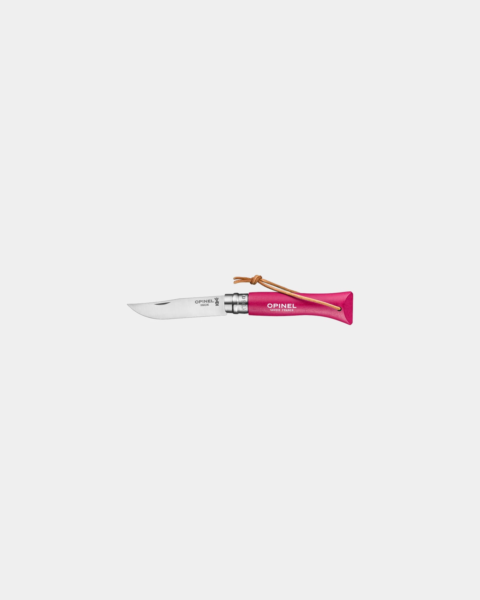 Couteau acier inoxydable Opinel N°06 Baroudeur à personnaliser - Pink