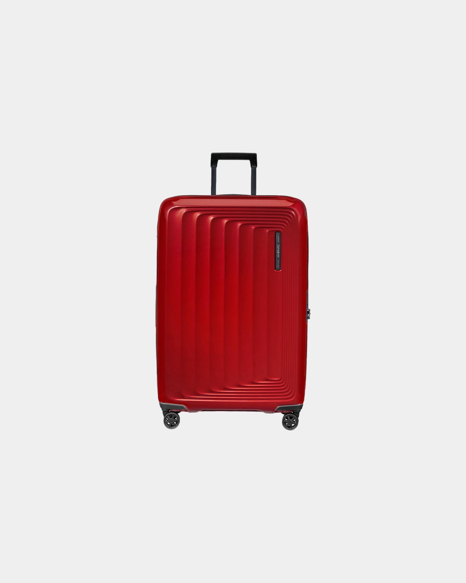 Valise rigide extensible Samsonite Nuon 55 cm à personnaliser - Rouge