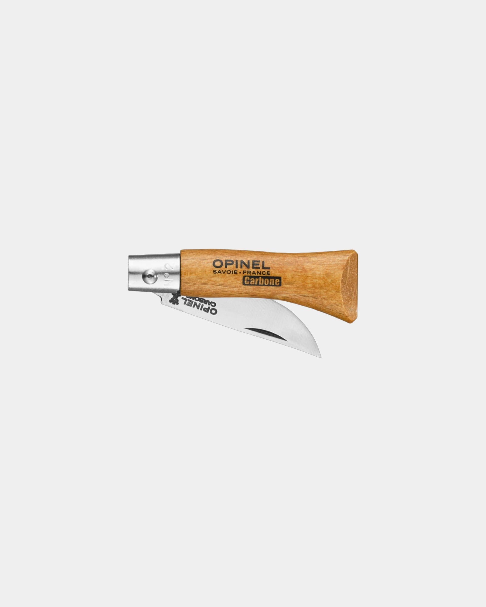 Couteau acier au carbone Opinel N°02 Carbone à personnaliser - 1