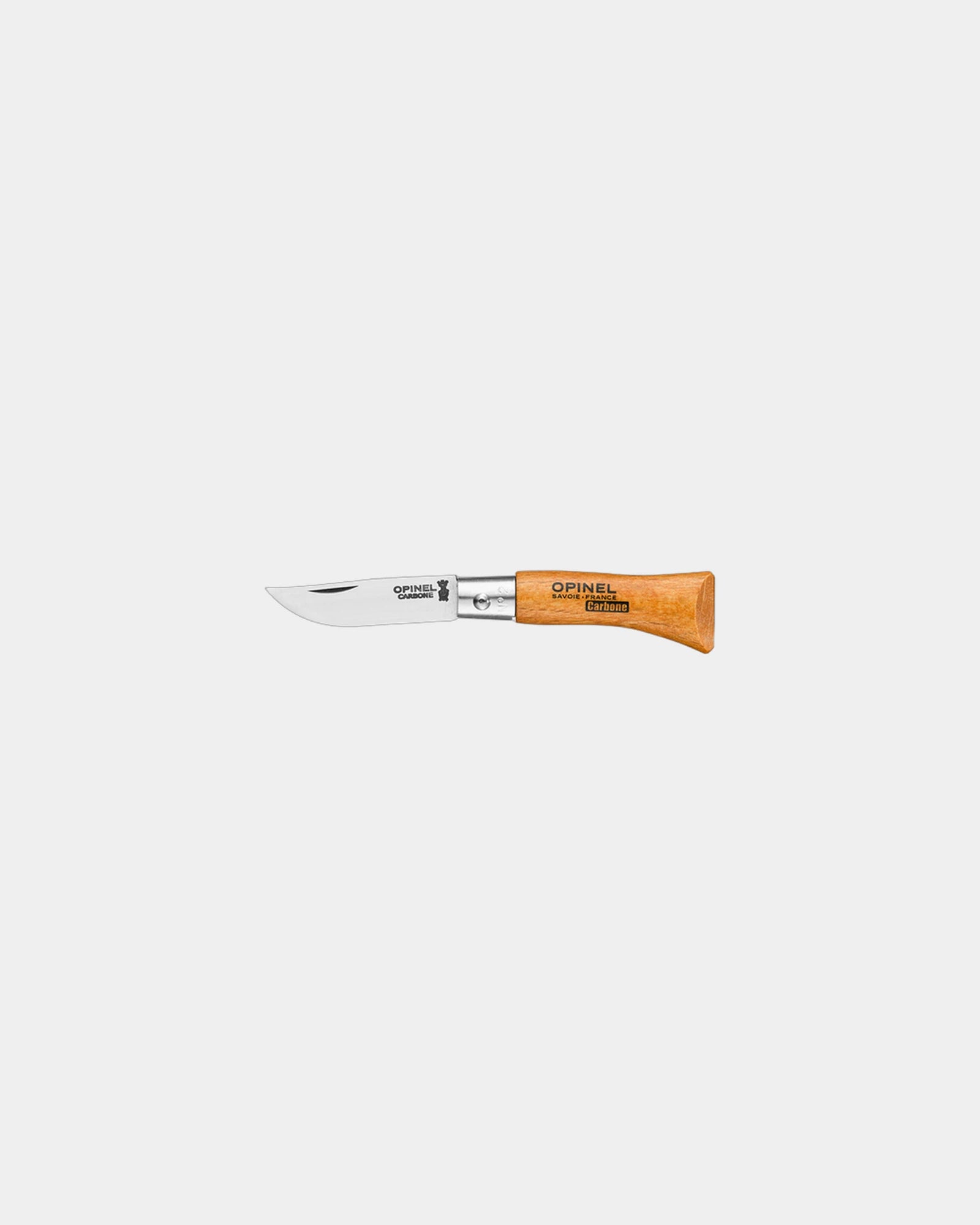 Couteau acier au carbone Opinel N°02 Carbone à personnaliser - Beige
