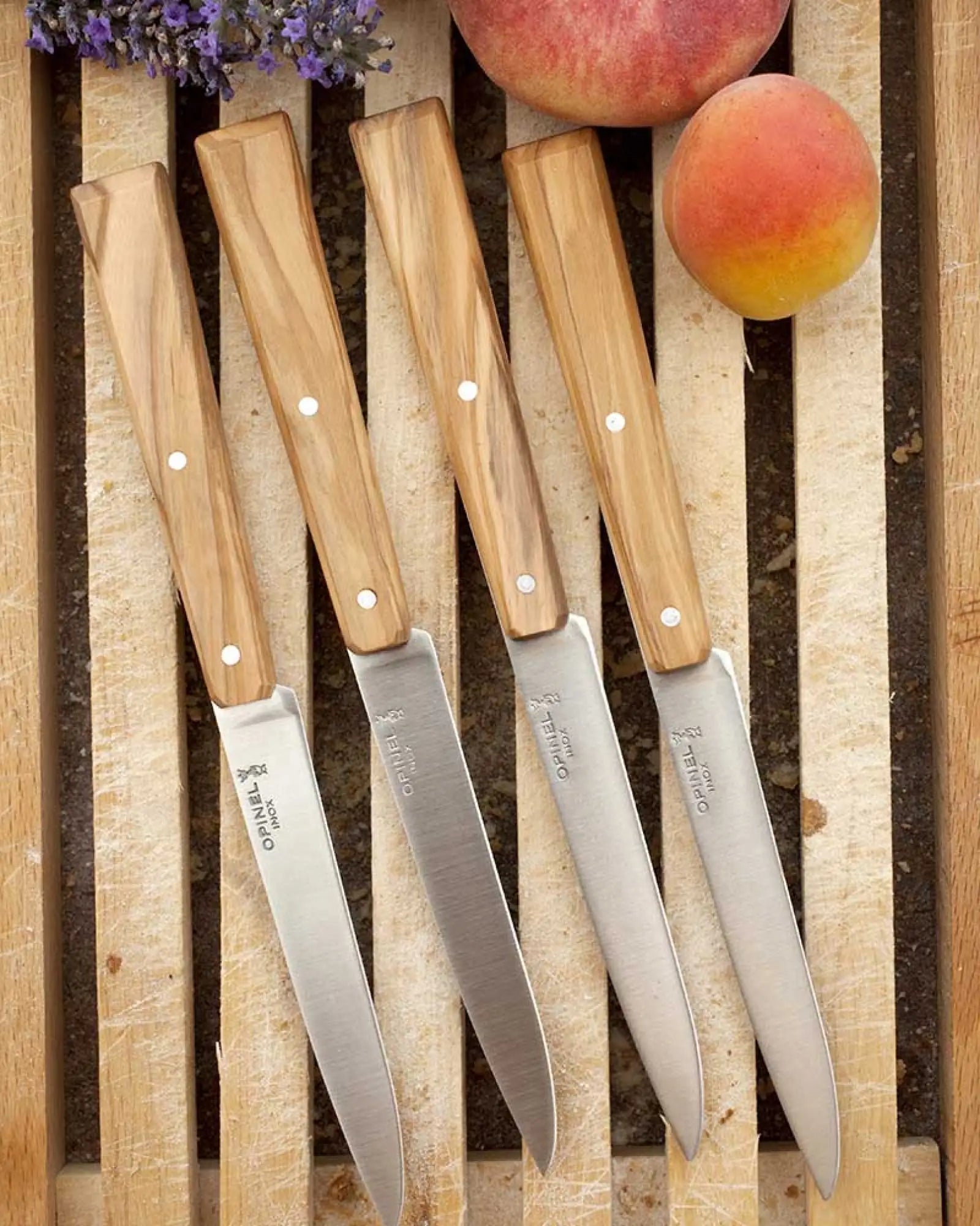 Coffret de 4 couteaux de table Opinel N°125 à personnaliser - 3