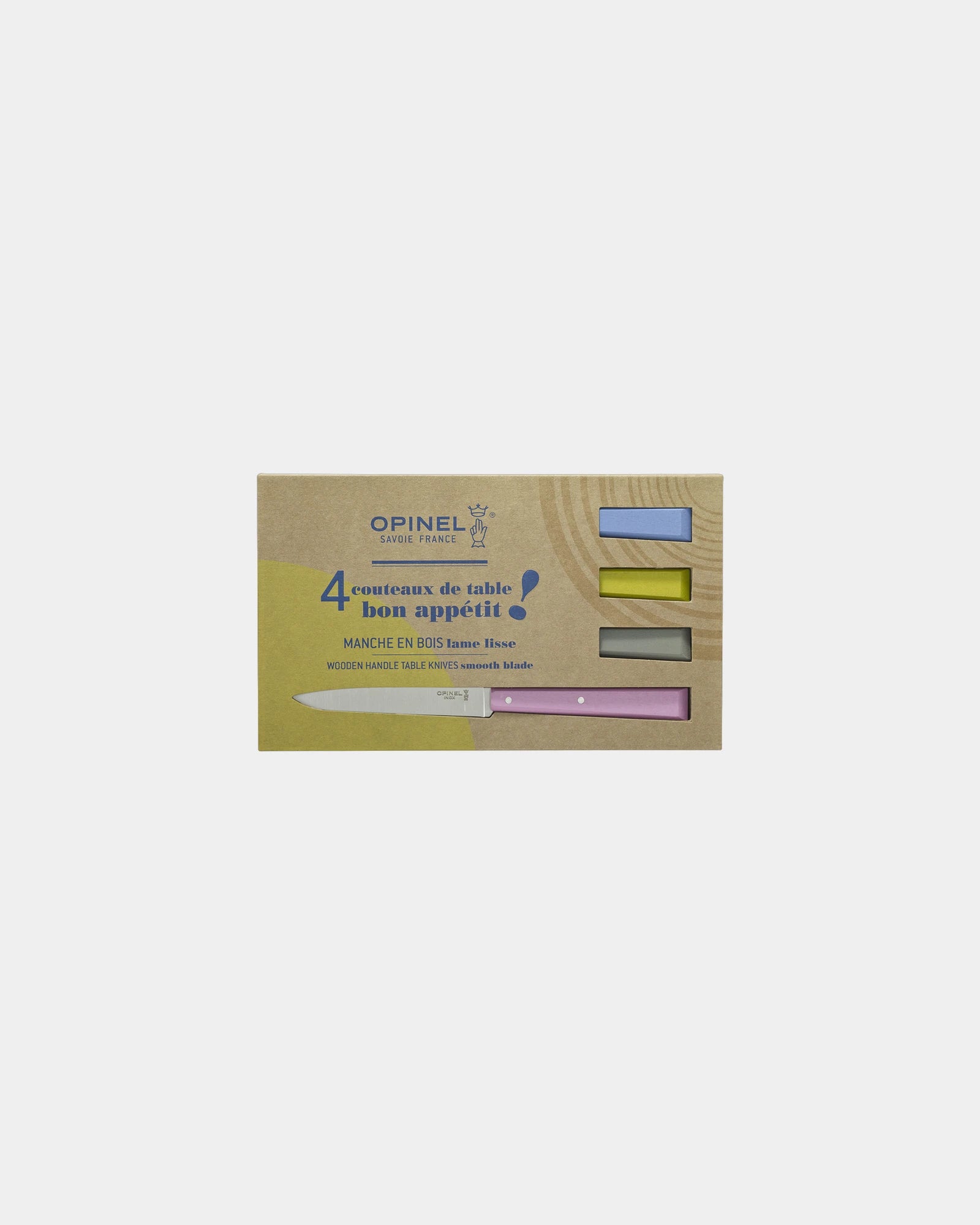 Coffret de 4 couteaux de table Opinel N°125 à personnaliser - Blue