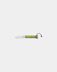 Couteau acier inoxydable Opinel N°08 Outdoor à personnaliser - Green
