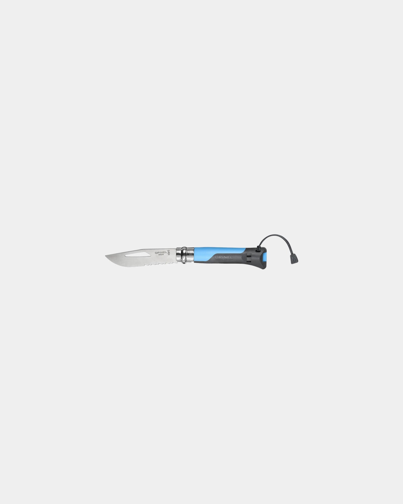 Couteau acier inoxydable Opinel N°08 Outdoor à personnaliser - Blue