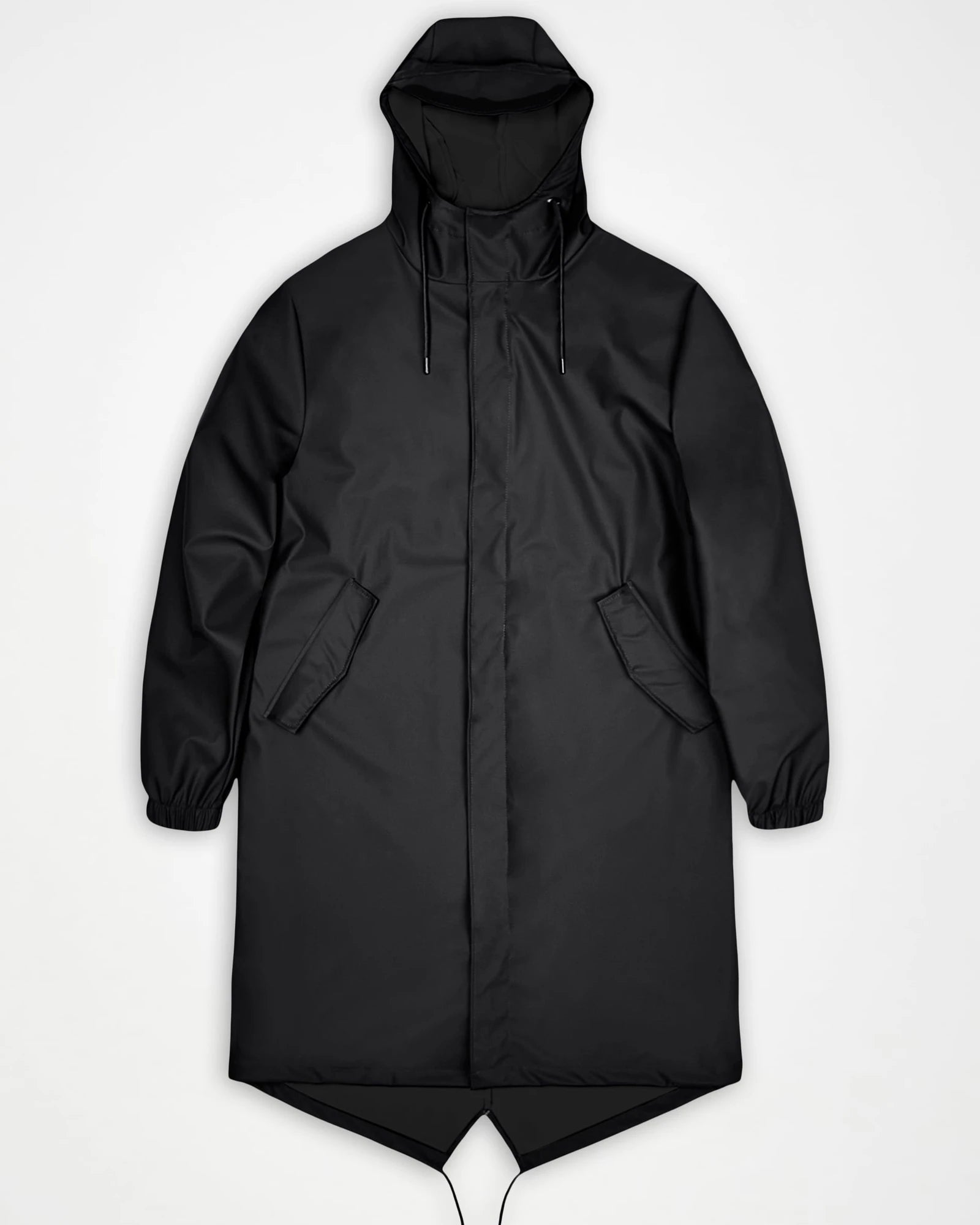 Veste imperméable Rains Fishtail Parka W3 à personnaliser - Black
