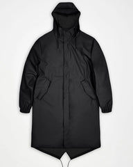 Veste imperméable Rains Fishtail Parka W3 à personnaliser - Black