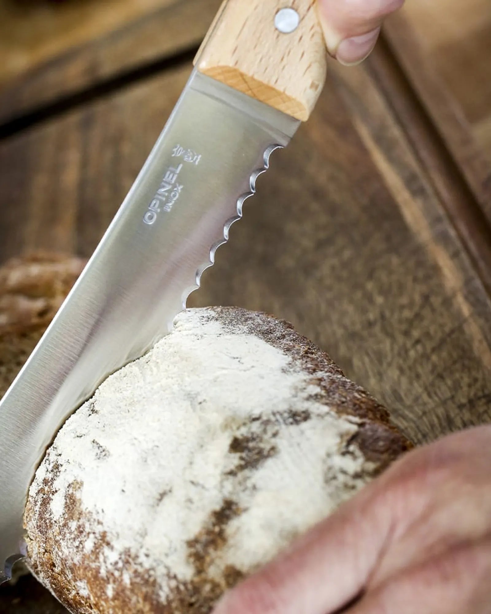 Couteau à pain acier inoxydable Opinel N°116 à personnaliser - 2