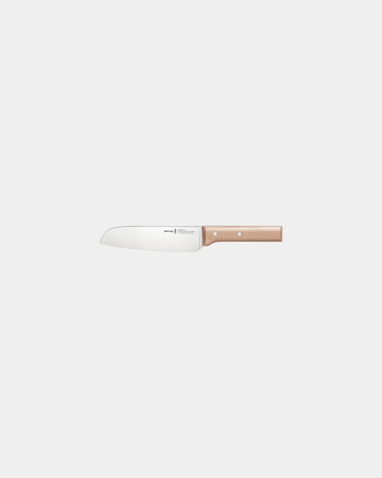 Couteau Santoku acier inoxydable Opinel N°119 à personnaliser - Beige