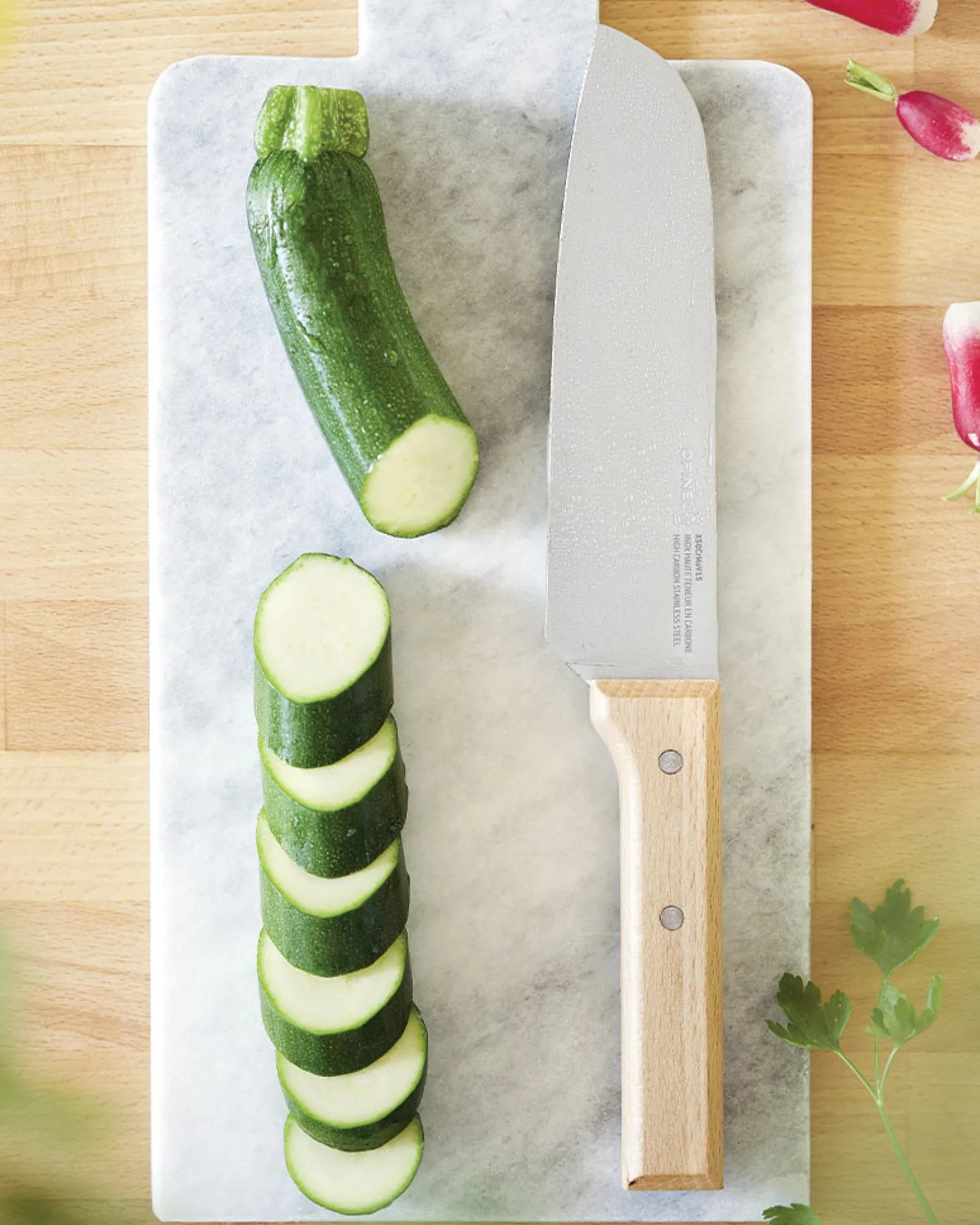 Couteau Santoku acier inoxydable Opinel N°119 à personnaliser - 3