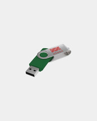 Clé USB Twister gravure laser 360° à personnaliser - Green