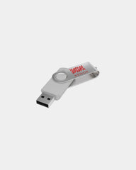 Clé USB Twister gravure laser 360° à personnaliser - White
