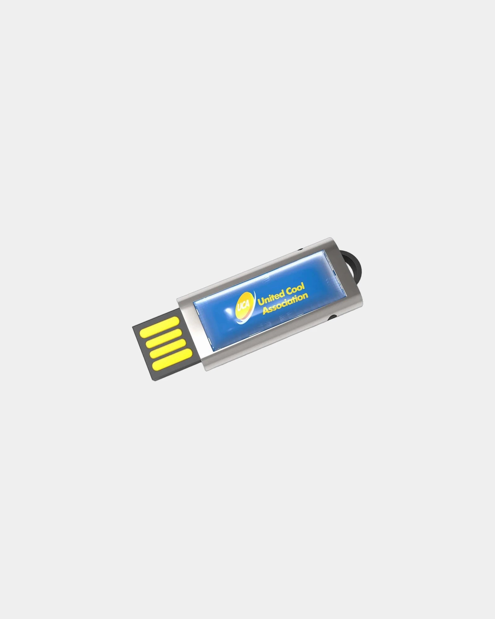Clé USB métal chromé rétractable Slide à personnaliser - 2