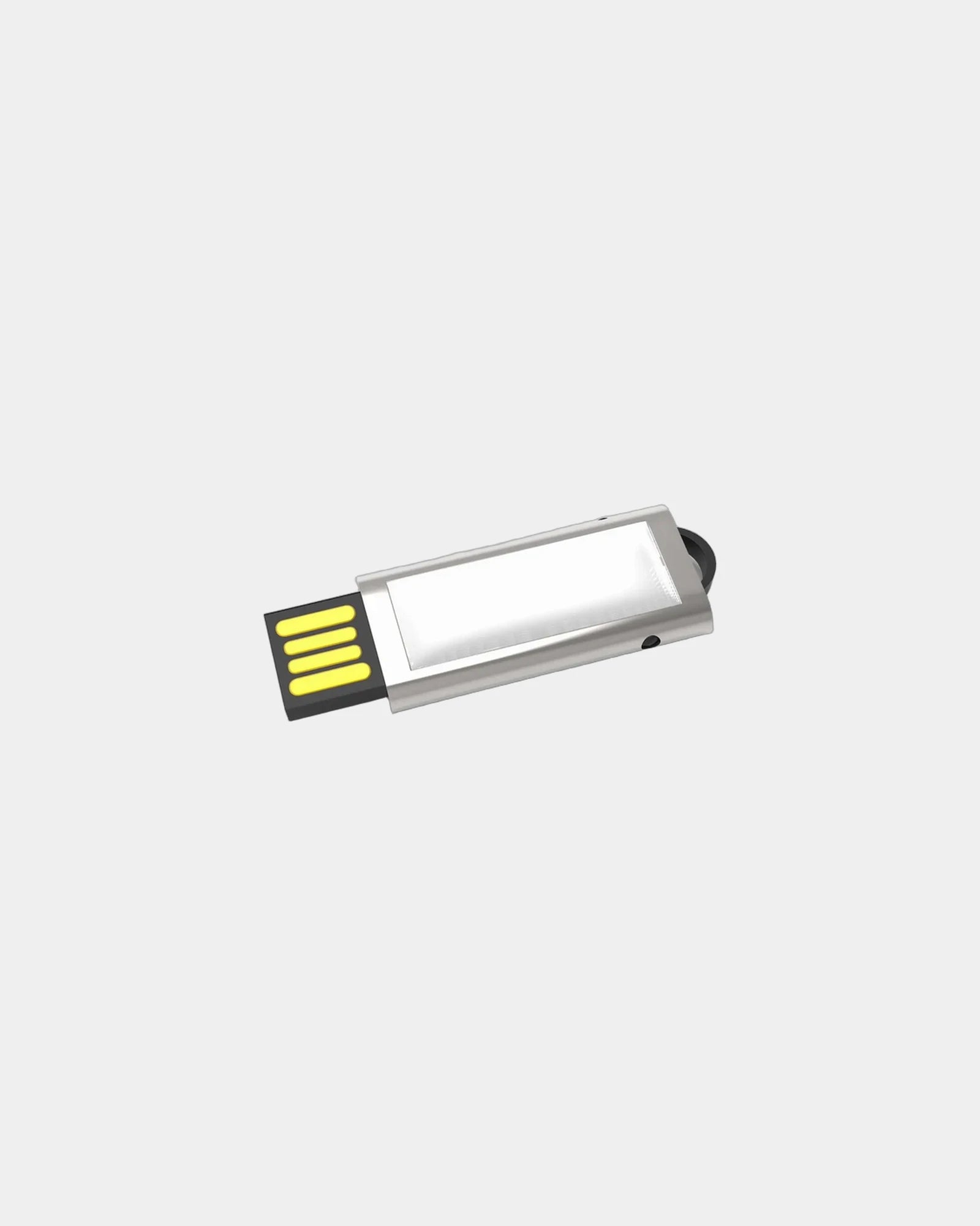 Clé USB métal chromé rétractable Slide à personnaliser - 3