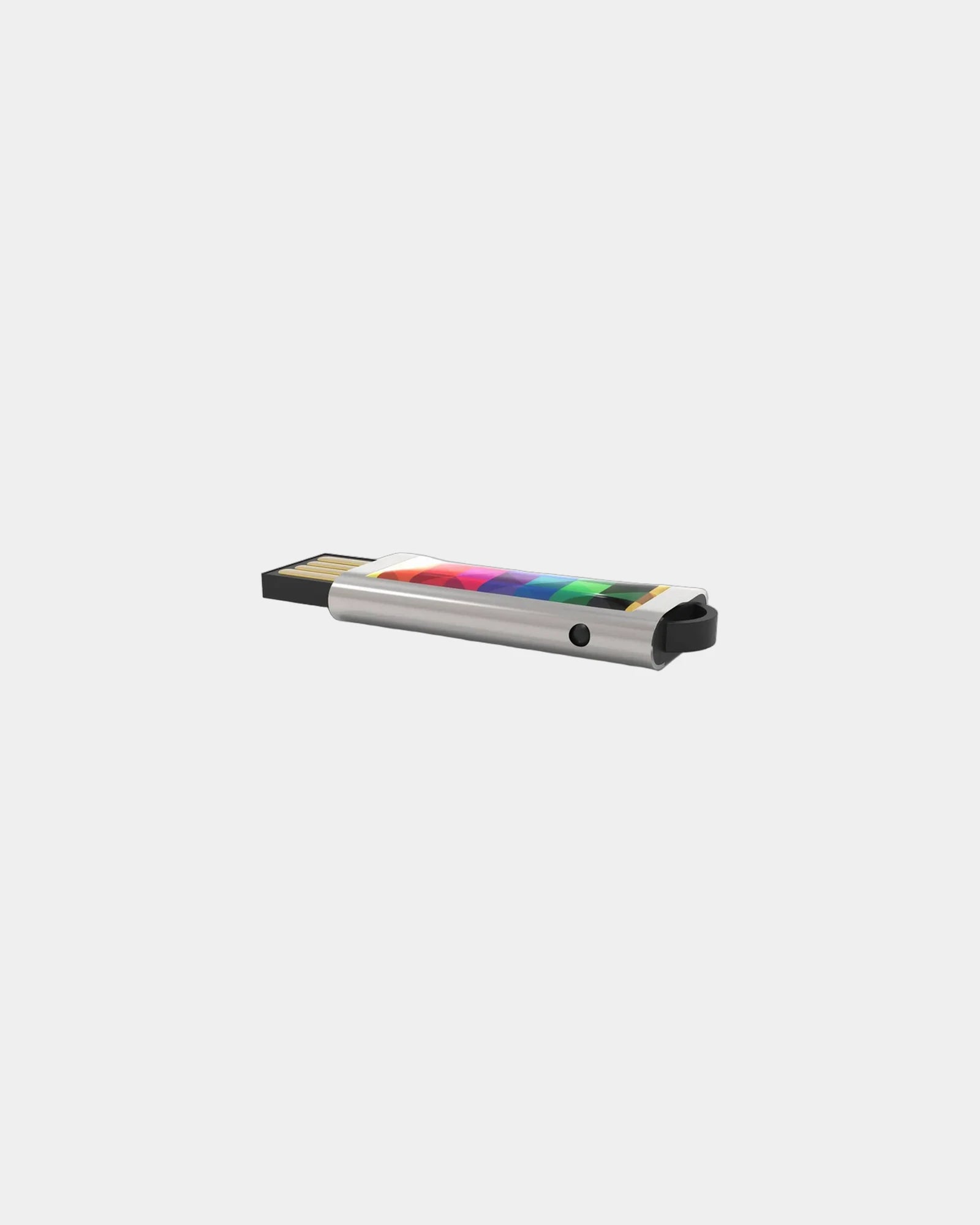Clé USB métal chromé rétractable Slide à personnaliser - 4