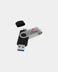 Clé USB Twister-C double connecteur à personnaliser - Default