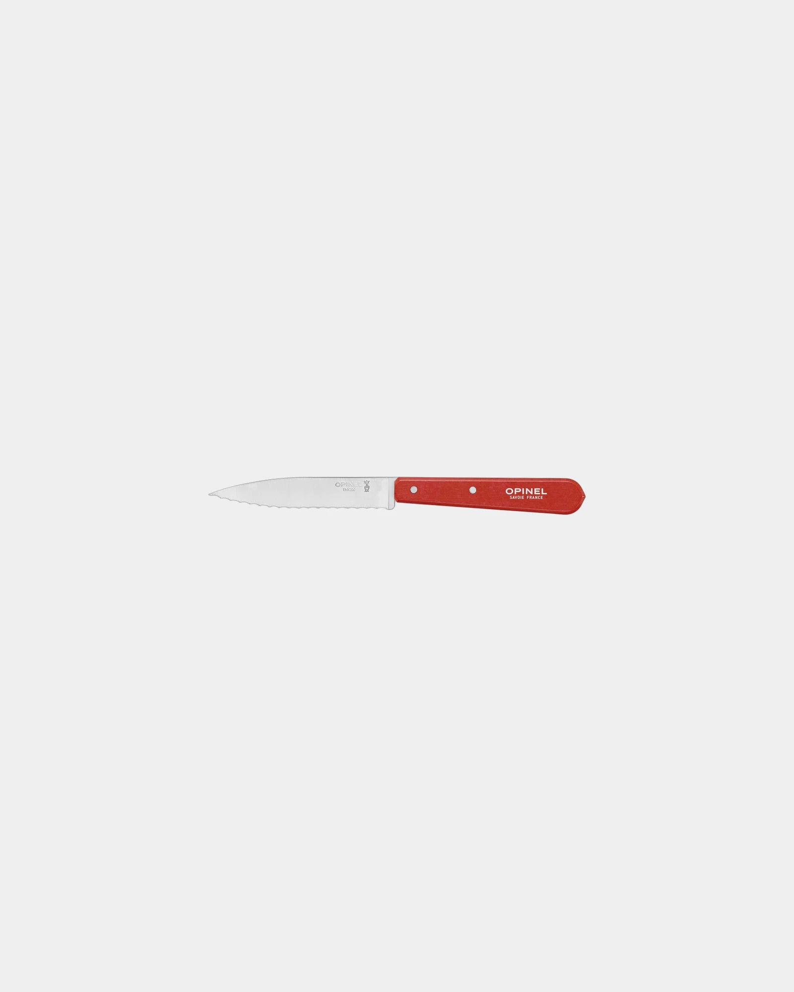 Couteau inox éco-responsable Opinel Cranté N°113 à personnaliser - Red