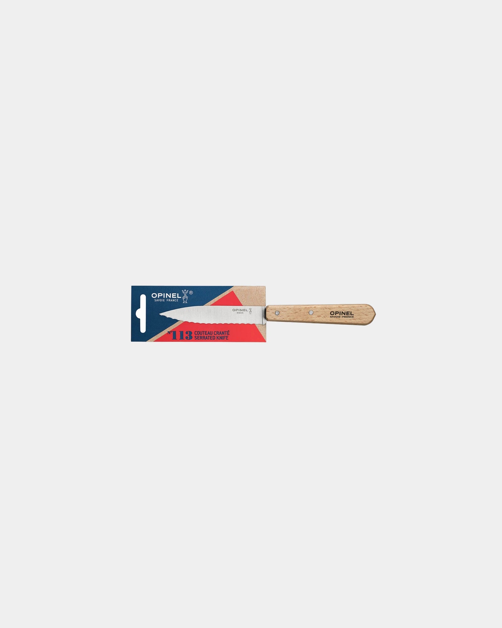 Couteau inox éco-responsable Opinel Cranté N°113 à personnaliser - 1