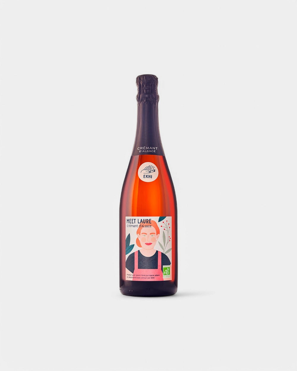 Bouteille de crémant d'Alsace Bio à personnaliser