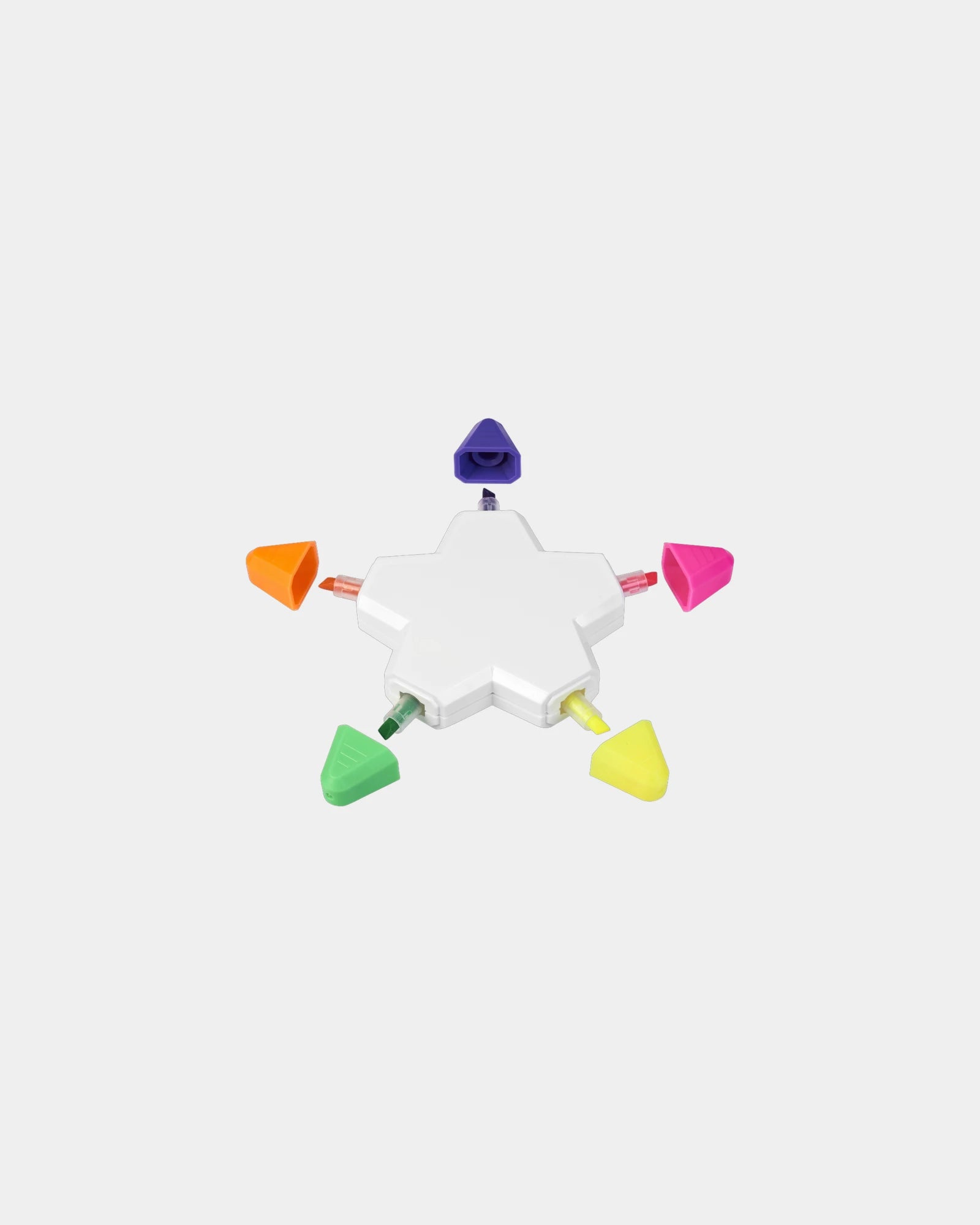 Surligneurs étoile x5 couleurs Solvig à personnaliser - 2