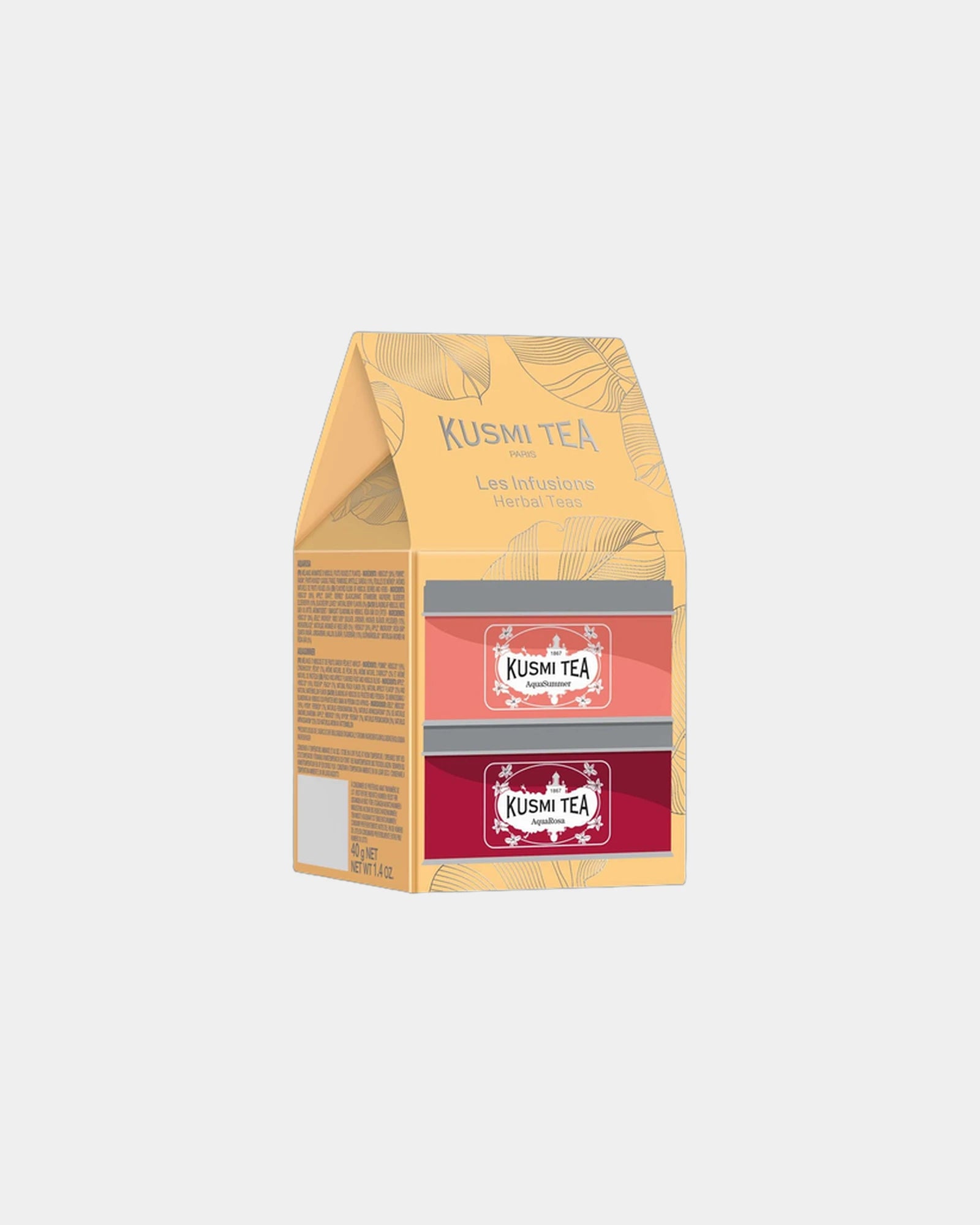 Coffret 2 miniatures bio Kusmi Tea à personnaliser - 1