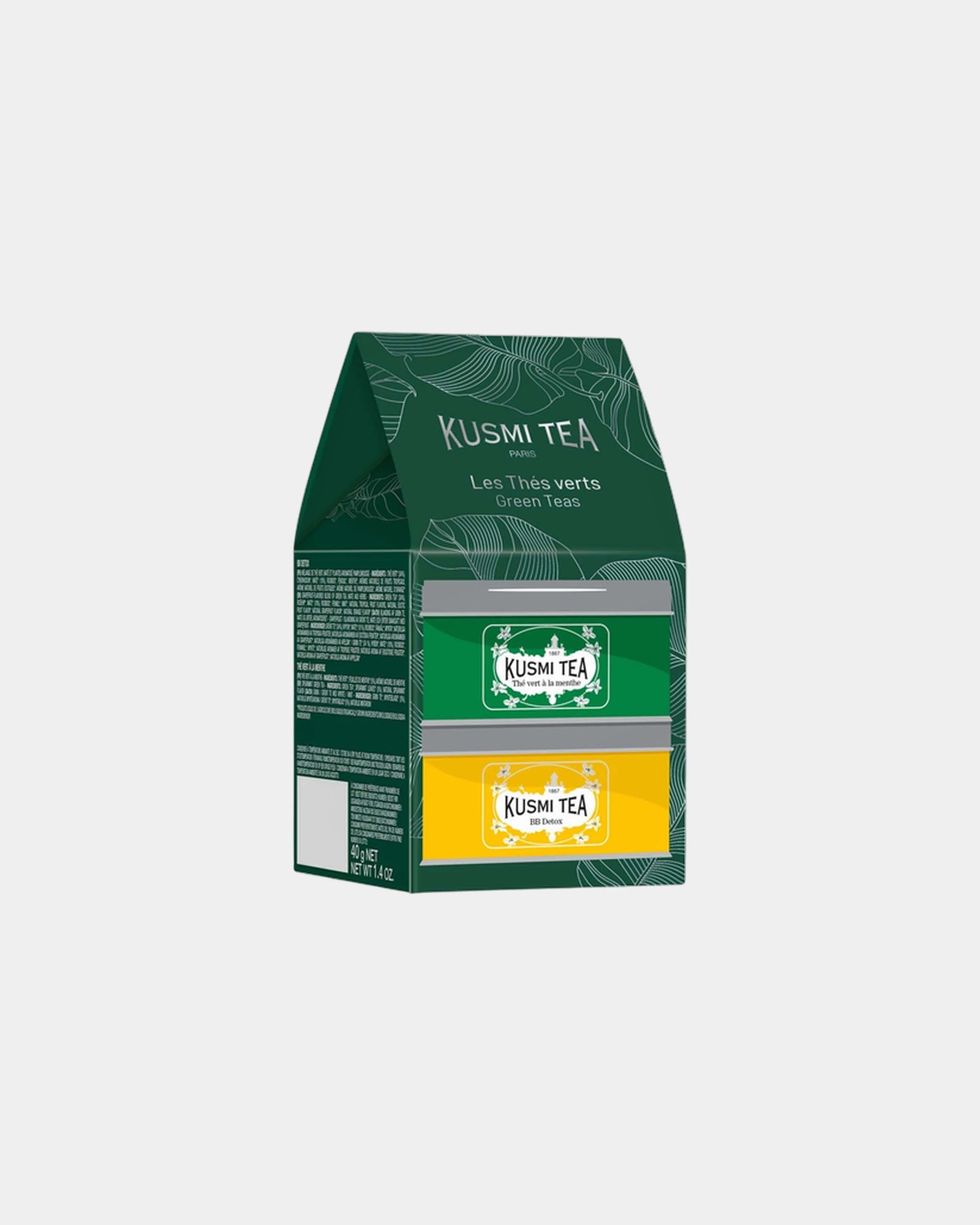 Coffret 2 miniatures bio BB Detox Kusmi Tea à personnaliser - 1