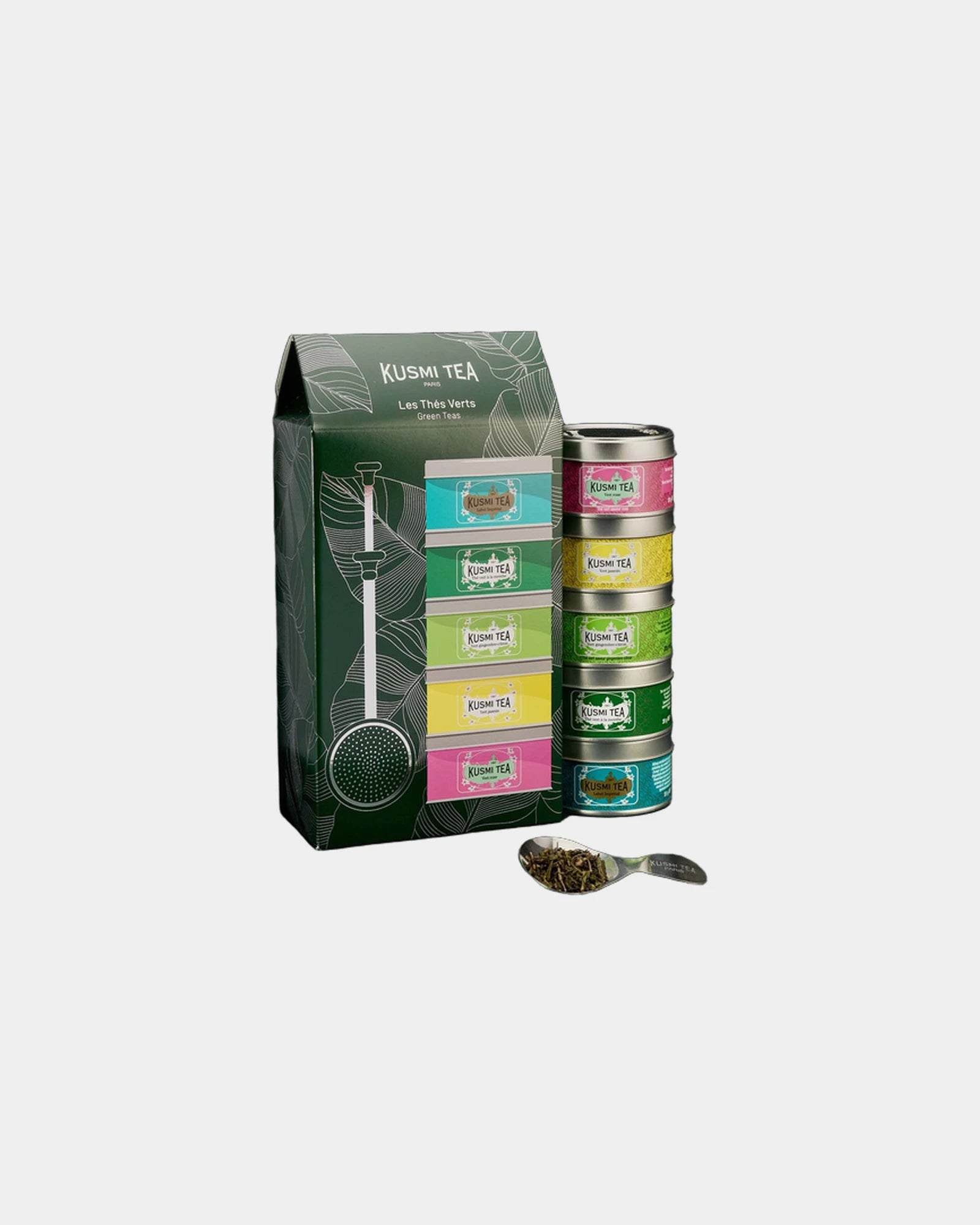 Coffret 5 boîtes thés verts bio Kusmi Tea à personnaliser - 3