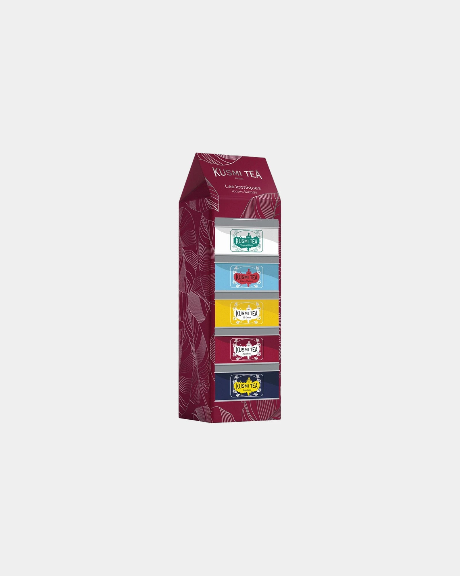 Assortiment de 5 boîtes métal bio Kusmi Tea à personnaliser - Non Renseigné
