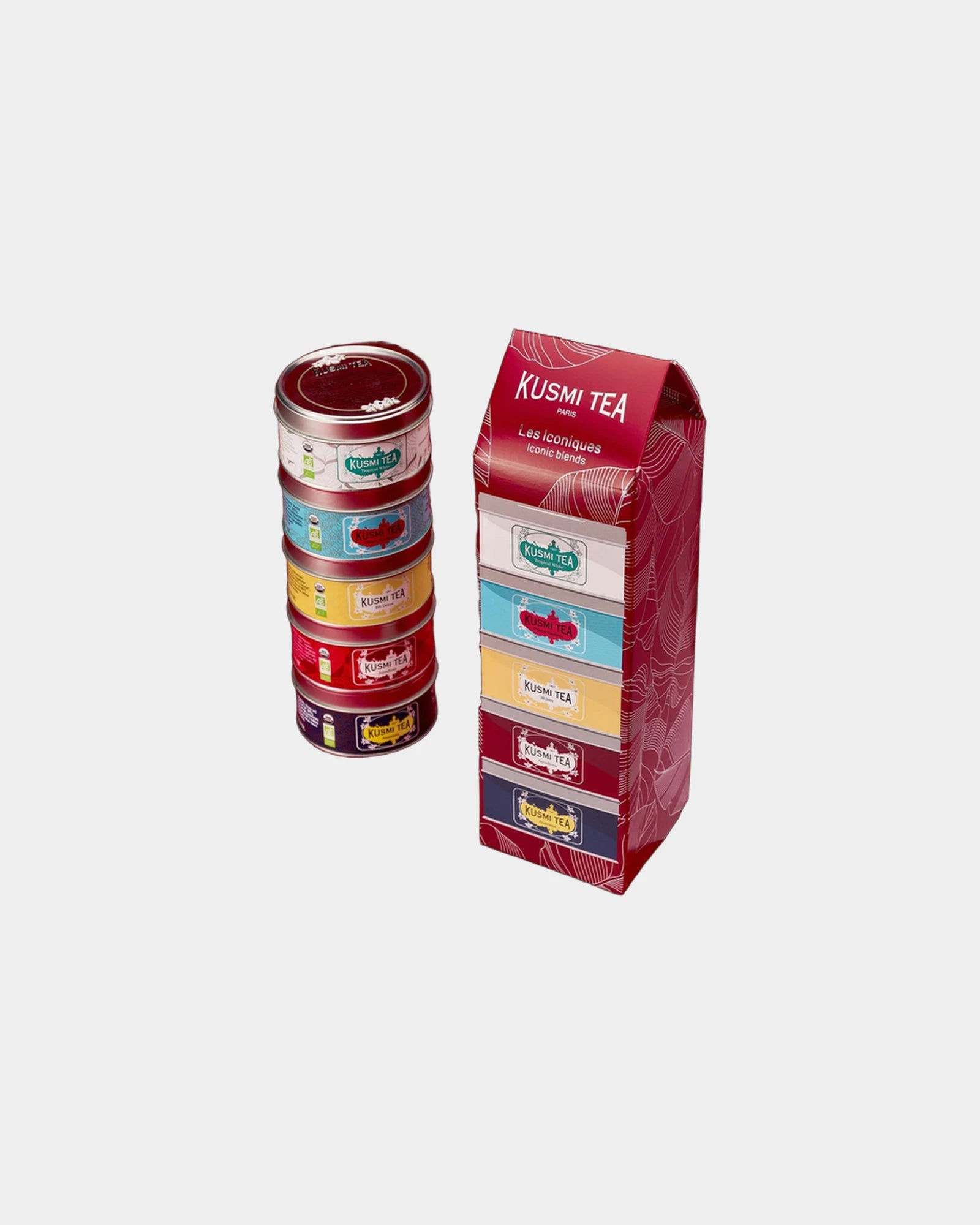Assortiment de 5 boîtes métal bio Kusmi Tea à personnaliser - 2