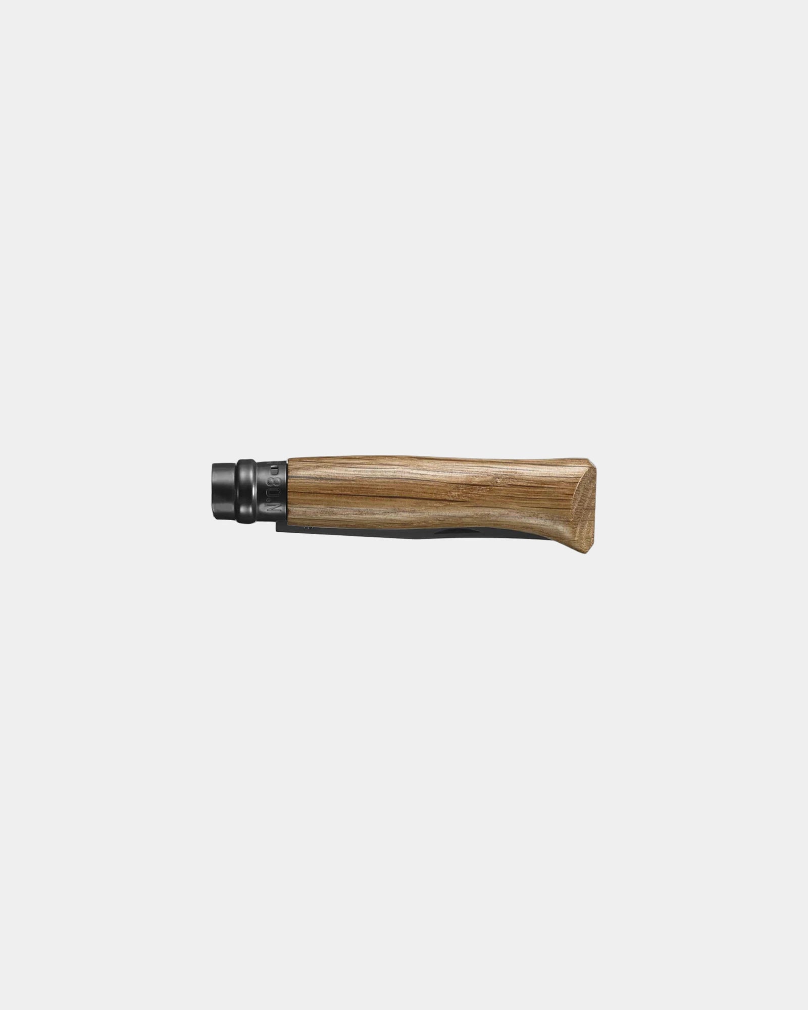Couteau acier inoxydable Opinel N°08 Chêne Black à personnaliser - 1
