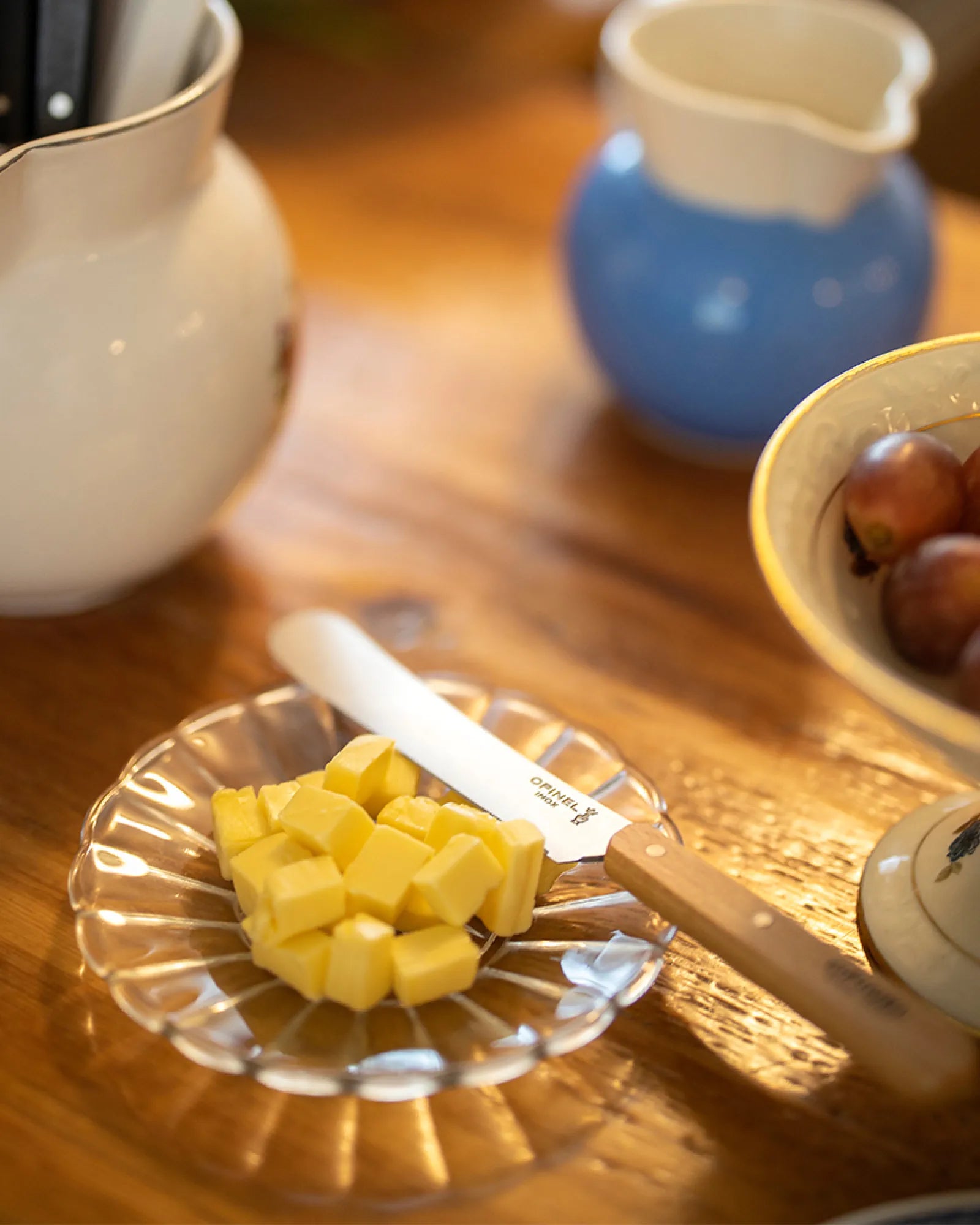 Couteau Petit-déjeuner Hêtre acier inoxydable Opinel à personnaliser - 2