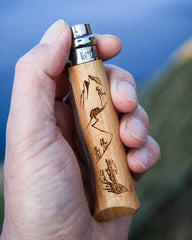 Couteau acier inoxydable Opinel N°08 Gravure Rando à personnaliser - 2
