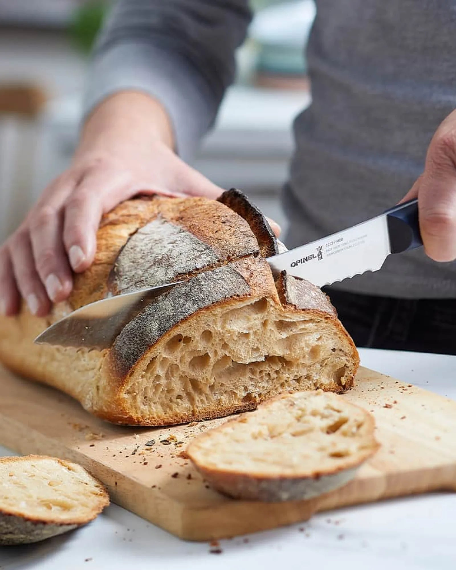 Couteau à pain inox Opinel N°216 21 cm à personnaliser - 3