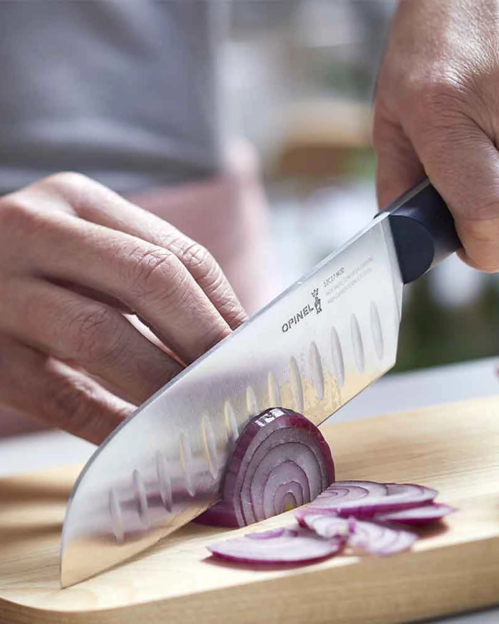 Couteau de cuisine inox Opinel N°219 Santoku à personnaliser - 5