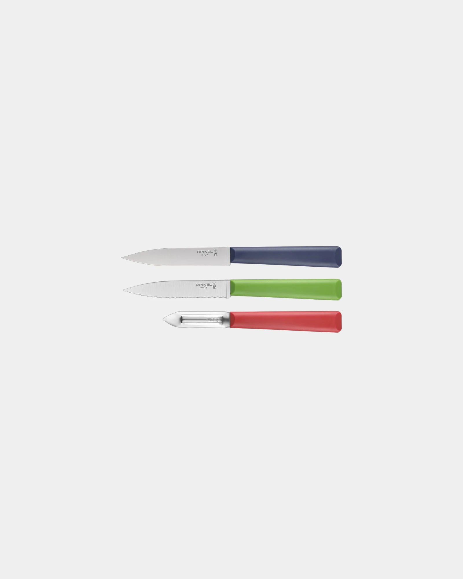 Coffret Trio Essentiels acier inoxydable Opinel à personnaliser - Navy